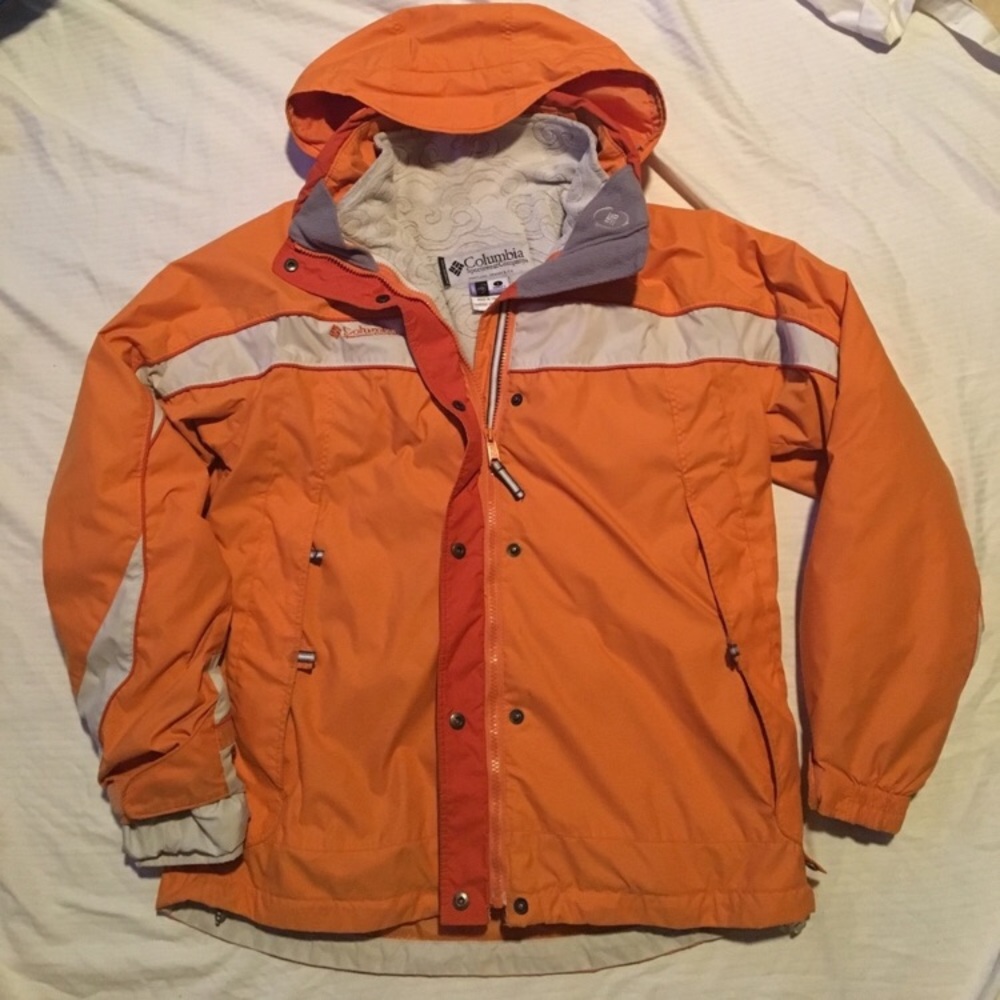SOLD ORANGE COLUMBIA INTERCHANGE 2-in-1 WINTER JACKET